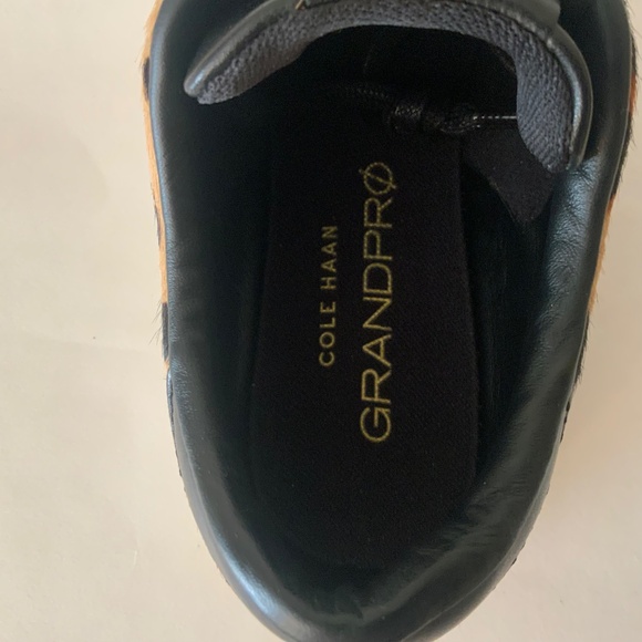 Cole Haan GrandPro tennis sneaker Lace Up Low-Top Leopard Cheetah Animal Print 8 - Picture 11 of 16